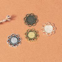 Zinc Alloy vedhæng Cabochon Setting, forgyldt, du kan DIY, flere farver til valg, 14mm, Solgt af PC