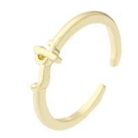 metal Anillo de dedo Cuff, Esférico, chapado en color dorado, Joyería & para mujer, dorado, 5mm, agujero:aproximado 1mm, tamaño:7.5, 10PCs/Grupo, Vendido por Grupo