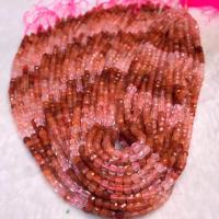 Γιουνάν Red Agate Χάντρα, Πλατεία, γυαλισμένο, DIY & διαφορετικό μέγεθος για την επιλογή & πολύπλευρη, κόκκινος, Sold Per Περίπου 38 cm Strand