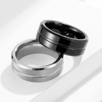 Acier de tungstène bague, normes différentes pour le choix & pour homme, plus de couleurs à choisir, 8mm, Vendu par PC