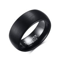 Tungsten čelika Finger Ring, Vakuum oplata crna, različite veličine za izbor & za čovjeka, crn, 8mm, Prodano By PC