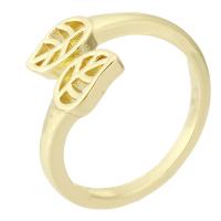 Messing Manschette Fingerring, rund, goldfarben plattiert, Modeschmuck & für Frau, goldfarben, 2mm, Größe:7.5, 10PCs/Menge, verkauft von Menge