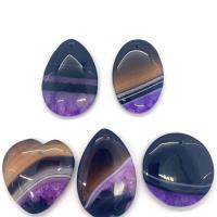 Ice Quartz Agate Pendant random style & 5 pieces & DIY mixed colors 35x45- Sold By Set