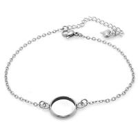 304 roestvrij staal Armband Setting, DIY & verschillende grootte voor keus & voor vrouw, oorspronkelijke kleur, Lengte Ca 6.5-7.09 inch, Verkocht door PC