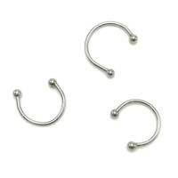 304 roestvrij staal Earring Cuff, DIY, oorspronkelijke kleur, 11.50x12mm, Verkocht door PC