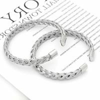 Rozsdamentes acél bangle, 304 rozsdamentes acél, DIY & különböző méretű a választás, az eredeti szín, Által értékesített PC