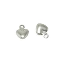 Acciaio inossidabile Extender catena di goccia, 304 acciaio inox, Cuore, DIY, colore originale, 5.40x7.50mm, Venduto da PC