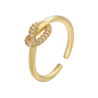 ottone Anelli Cuff, placcato, Regolabile & per la donna & con strass, nessuno, 21.50mm, Venduto da PC