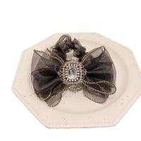 Kika Holder, Šifon, s Plastična Pearl, Bowknot, zlatna boja pozlaćen, Korejski stil & različitih stilova za izbor & za žene & s Rhinestone, 135x100mm, Prodano By PC