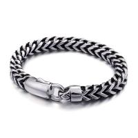 Titanium armbanden, Titanium Staal, met koeienhuid koord, voor de mens, oorspronkelijke kleur, Lengte Ca 9.05 inch, Verkocht door PC