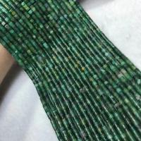 Jade Afrikaanse Kraal, Kolom, gepolijst, DIY, groen, 2x3mm, Per verkocht Ca 38 cm Strand