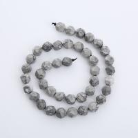 Karta kamena Perla, Krug, uglađen, Star Cut Faceted & možete DIY & različite veličine za izbor, Prodano Per Približno 14.96 inčni Strand