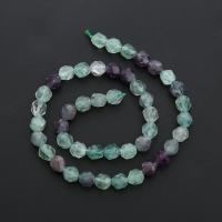 Fluorit Beads, Farverige Fluorite, Runde, poleret, Star Cut Faceted & du kan DIY & forskellig størrelse for valg, blandede farver, Solgt Per Ca. 14.96 inch Strand