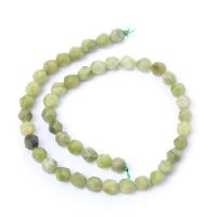 Južna Jade Perla, Krug, uglađen, Star Cut Faceted & možete DIY, zelen, 8mm, Prodano Per Približno 14.96 inčni Strand