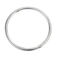 Messing Bangle, silver plated, voor vrouw, zilver, nikkel, lood en cadmium vrij, 57mm, Verkocht door PC