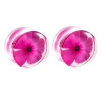 Acryl Piercing Tunnel, rund, unisex & verschiedene Größen vorhanden, Rosa, verkauft von PC