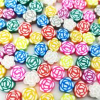 Polymer Clay Beads Rose DIY mixed colors 10mm Approx Sold By Bag