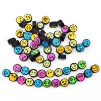 Polymer Clay Beads Flat Round DIY mixed colors 10mm Approx Sold By Bag