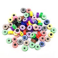 Grânulos de argila de polímero, Roda plana, DIY, Mais cores pare escolha, 10mm, Aprox 100PCs/Bag, vendido por Bag