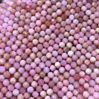 Rosa Opal Bead, Rund, polerad, Star Cut Faceted & DIY, rosa, 4x4.50mm, Såld Per Ca 14.96 inch Strand