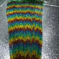 Természetes Rainbow achát gyöngyök, Kerek, csiszolt, DIY & sokoldalú, sokszínű, 3mm, Naponta eladott Kb 14.96 inch Strand