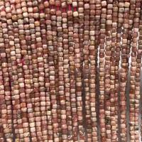 Rhodonite Beads, Square, poleret, Star Cut Faceted & du kan DIY, 3-3.5mm, Solgt Per Ca. 14.96 inch Strand