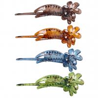 Haar Claw Clips, PC Plastic, moffelen vernis, mode sieraden & voor vrouw, meer kleuren voor de keuze, 128x40mm, Verkocht door PC