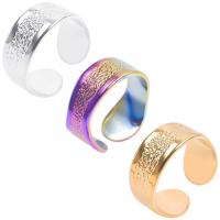 304 rostfritt stål Cuff finger ring, Justerbar & Unisex, fler färger för val, Storlek:9, Säljs av PC