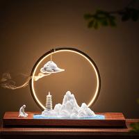 Porcelain Hanging Incense Burner handmade for home and office & durable & with LED light Sold By PC