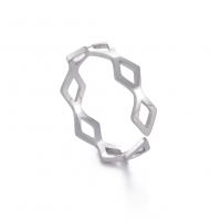 Titanium Staal Open Finger Ring, met de hand gepolijst, mode sieraden & uniseks & verschillende grootte voor keus, oorspronkelijke kleur, 4.80x1mm, Verkocht door PC