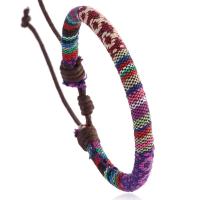 Moda creare braccialetti cavo cera, Filo di cotone, with corda di cera, with 8-9cm extender chain, fatto a mano, Regolabile & gioielli di moda & unisex, nessuno, Lunghezza 17-18 cm, Venduto da PC