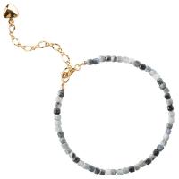 olho de tigre pulseira, with 5cm extender chain, Ajustável & joias de moda & para mulher, cores misturadas, 2.50mm, comprimento Aprox 14-18 cm, vendido por PC