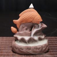 Backflow Incense Burner Purple Clay handmade for home and office & durable Sold By PC