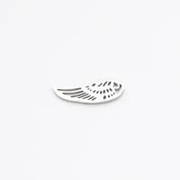 Nakit od nehrđajućeg čelika Privjesci, 304 nehrđajućeg čelika, Wing Shape, možete DIY, izvorna boja, 15x7mm, Prodano By PC