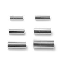 Titanium Staal Magnetische sluiting, Drum, gepolijst, DIY & verschillende grootte voor keus, oorspronkelijke kleur, Verkocht door PC