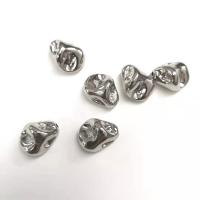 Grânulos de plásticos revestido de cobre, plástico revestido de cobre, cromado de cor platina, DIY, 17x14mm, Buraco:Aprox 1.8mm, 100PCs/Lot, vendido por Lot