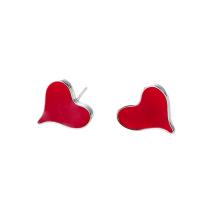 Zinc Alloy Stud Earring Heart epoxy gel fashion jewelry & for woman nickel lead & cadmium free Sold By Pair