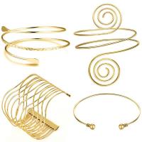 Zinc Alloy Arm Bangle, Verstelbare & mode sieraden & uniseks & hol, meer kleuren voor de keuze, 8cmu30018cmu30018.3cmu300110.2cm, Verkocht door Stel