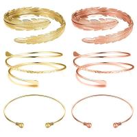 alliage de zinc Bras Bangle, Réglable & bijoux de mode & pour femme, plus de couleurs à choisir, 7.5cmu30018cmu300110.2cm, Vendu par fixé