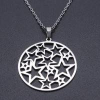 Titanium Steel Necklace Vacuum Ion Plating Unisex & hollow Length Approx 45 cm Sold By Bag