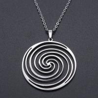 Titanium Steel Necklace Vacuum Ion Plating Unisex & hollow Length Approx 45 cm Sold By Bag