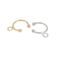 Accessoire clip en laiton pour boucle d'oreille, Placage, DIY, plus de couleurs à choisir, protéger l'environnement, sans nickel, plomb et cadmium, 1x12mm,2.5mm, Vendu par PC