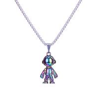 Chaîne en acier inoxydable Collier Sweater, avec Pendentif en alliage de zinc, unisexe & styles différents pour le choix, plus de couleurs à choisir, 2.50x700mm, Longueur Environ 27.55 pouce, Vendu par PC