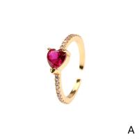 ottone Anelli Cuff, Regolabile & stili diversi per la scelta & Micro spianare cubic zirconia & per la donna, nessuno, Venduto da PC