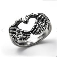 Zinc Alloy Finger Ring antique silver color plated fashion jewelry & Unisex nickel lead & cadmium free Sold By PC