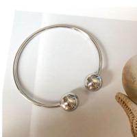 Titanium Steel Σφαλιάρα Bangle, κοσμήματα μόδας & για τη γυναίκα, περισσότερα χρώματα για την επιλογή, 60mm, Sold Με PC