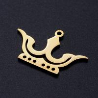 Titanium Steel Pendants Crown Vacuum Ion Plating Unisex Sold By Bag