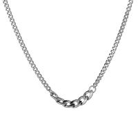 Catena collana, 304 acciaio inox, with 1.97inch extender chain, gioielli di moda & unisex, nessuno, 7mm, Venduto per Appross. 17.72 pollice filo