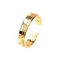 Brass Cuff Finger Ring gold color plated Adjustable & for woman Sold By PC