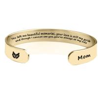 304 roestvrij staal Manchet Bangle, mode sieraden & Mother Day Jewelry, meer kleuren voor de keuze, 8mm, Verkocht door PC